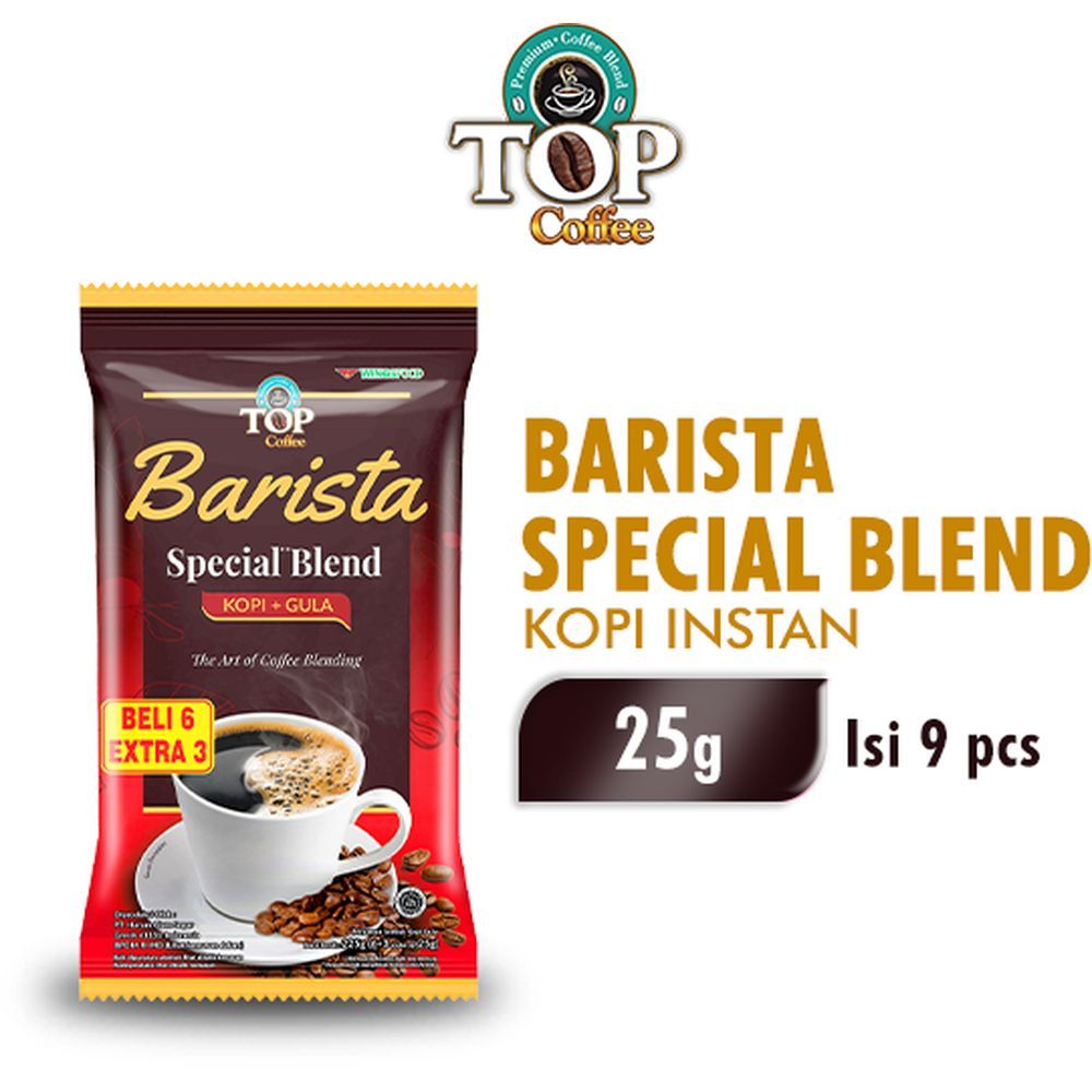 

Top Coffe Barista Blend 225 gr isi 6+3x25 gr Barcode 8998866203081
