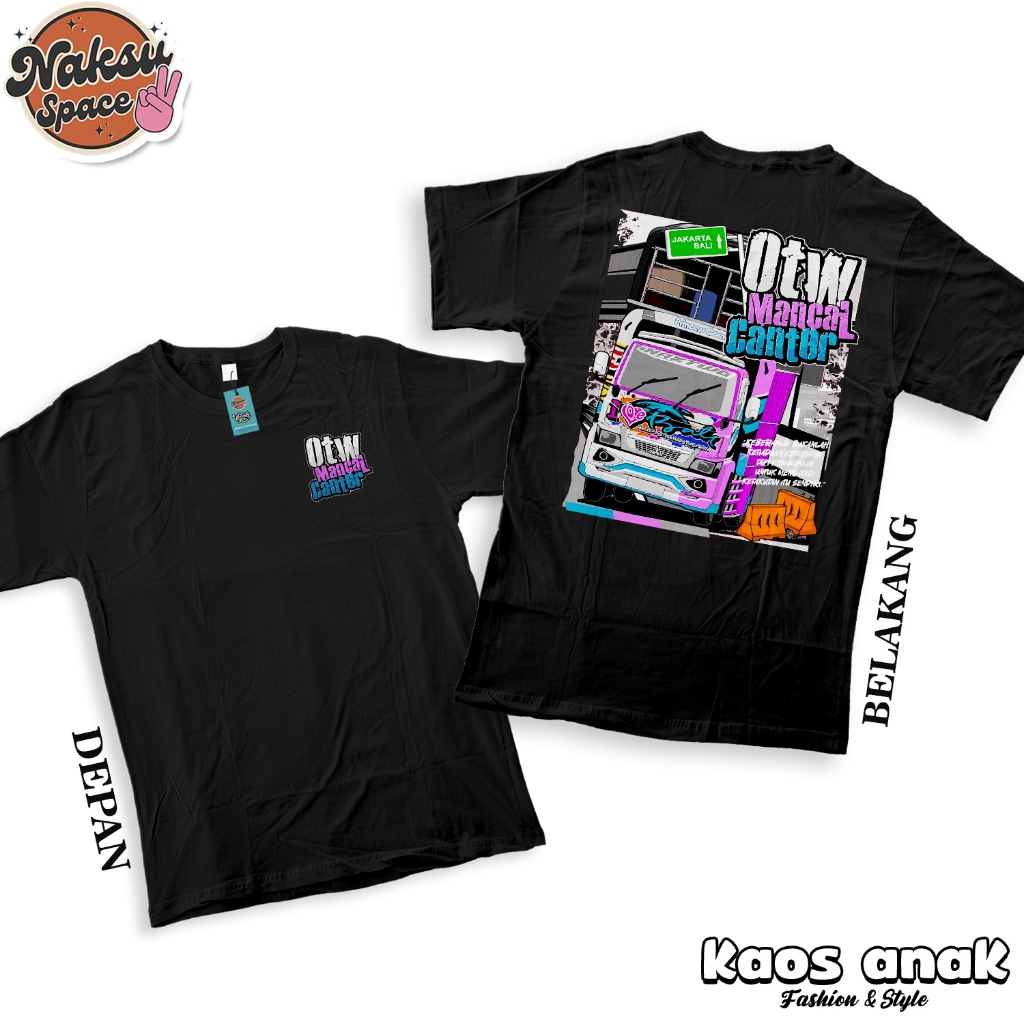 KAOS ANAK TRUK OTW MANCAL CANTER BAJU TRUK OLENG TRUK CANTER MANIA BAJU ANAK