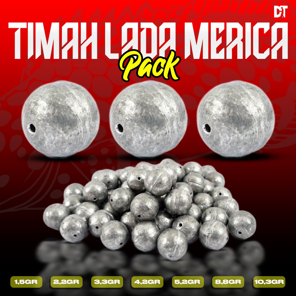 Timah Lada Merica Murah Ecer 50gr Timah Bulat Pemberat Pancing Timah Melinjo Lonjong Dasaran Mandas 