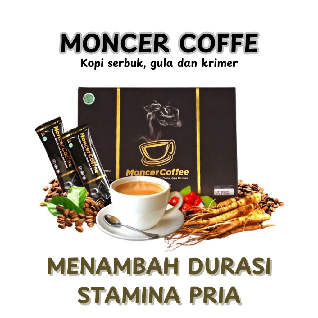 

Coffe Monceeer Original Minuman Penambah Sta-mina Untuk Pria Kopi Herbal Alami 8 Sachet