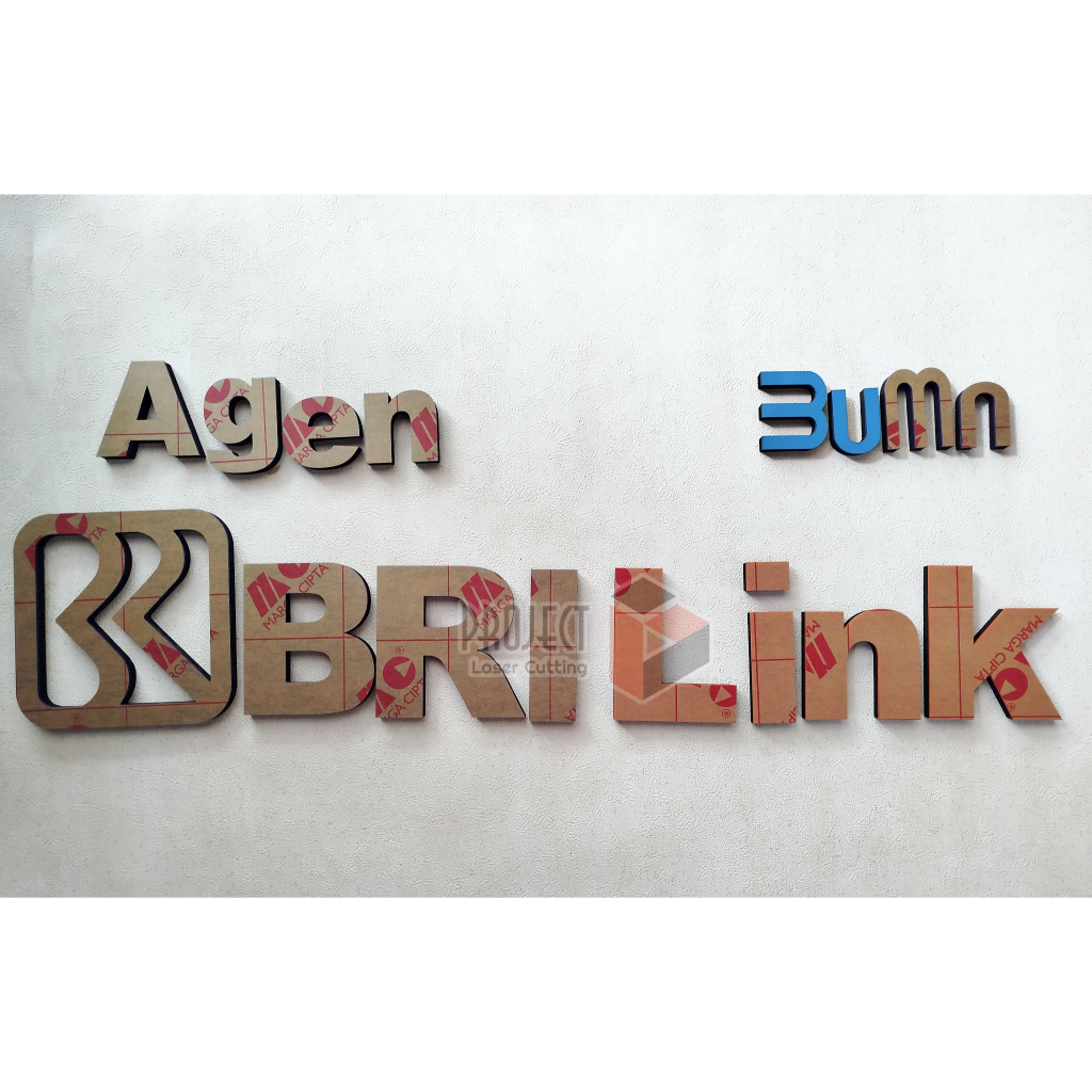 BRI LINK BUMN/LOGO BRILINK DENGAN BUMN/LOGO BRILINK AKRILIK MURAH