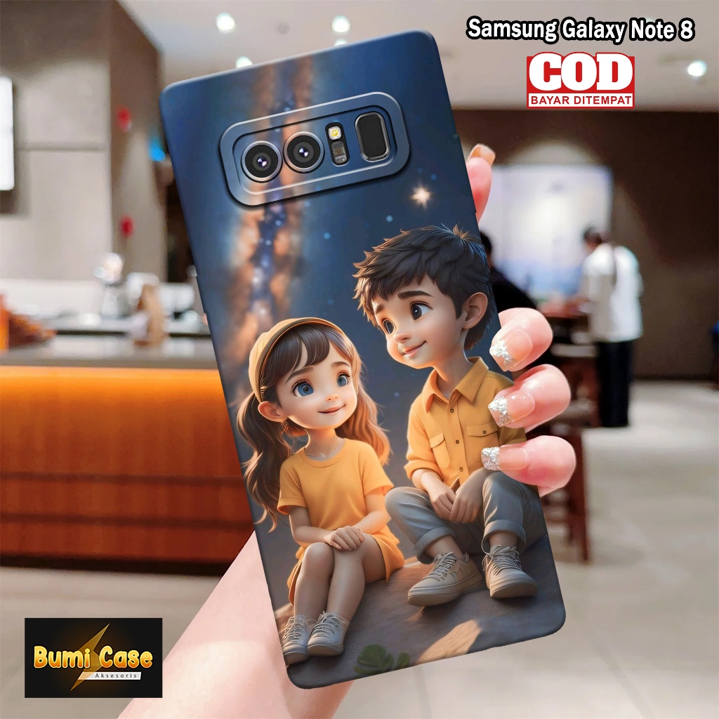 Bumi Case Samsung Galaxy Note 8 - Fashion Case Pasangan - Softcase Pro Camera Samsung Galaxy Note 8 