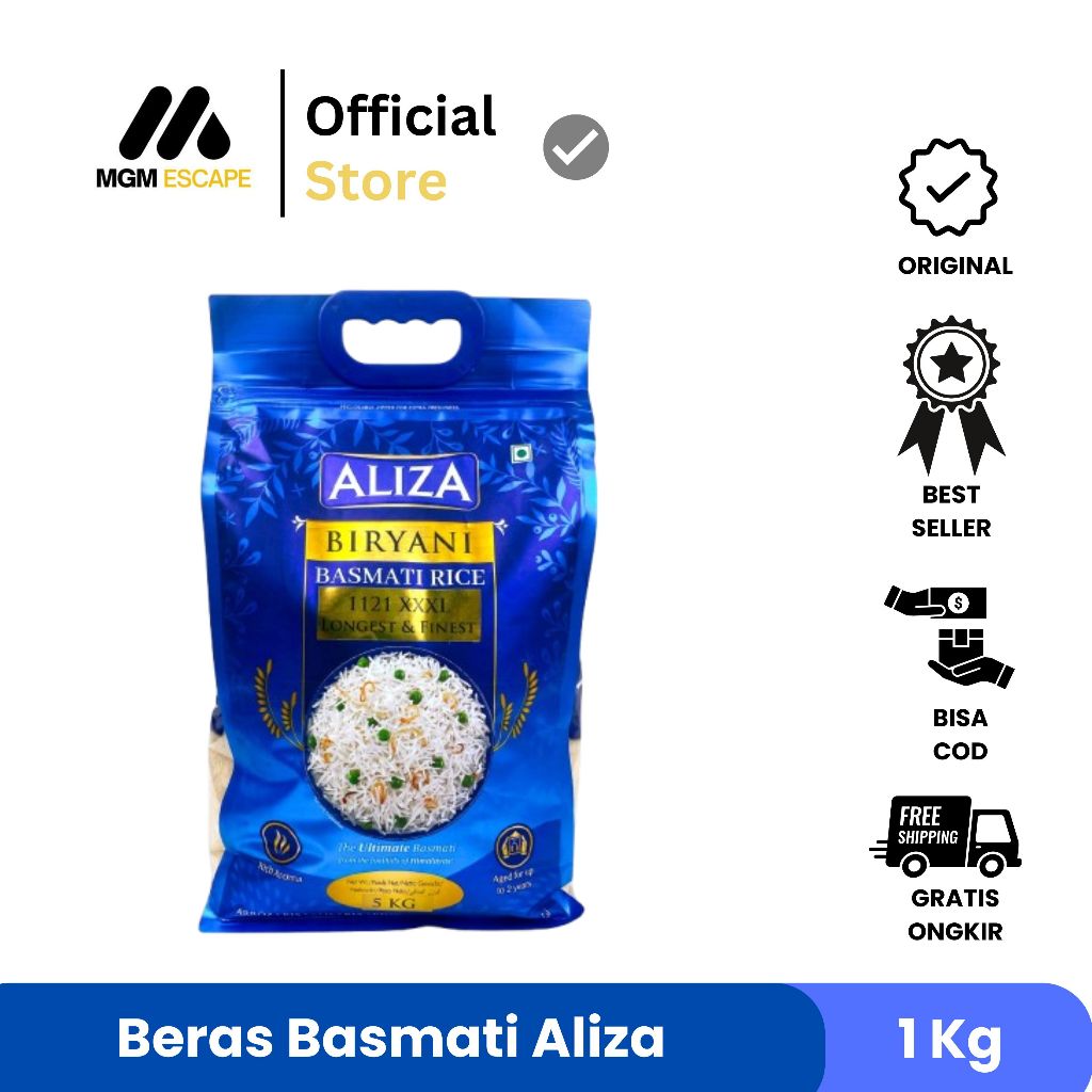 

Beras Aliza Biryani Basmati1Kg Biryani Basmati Rice