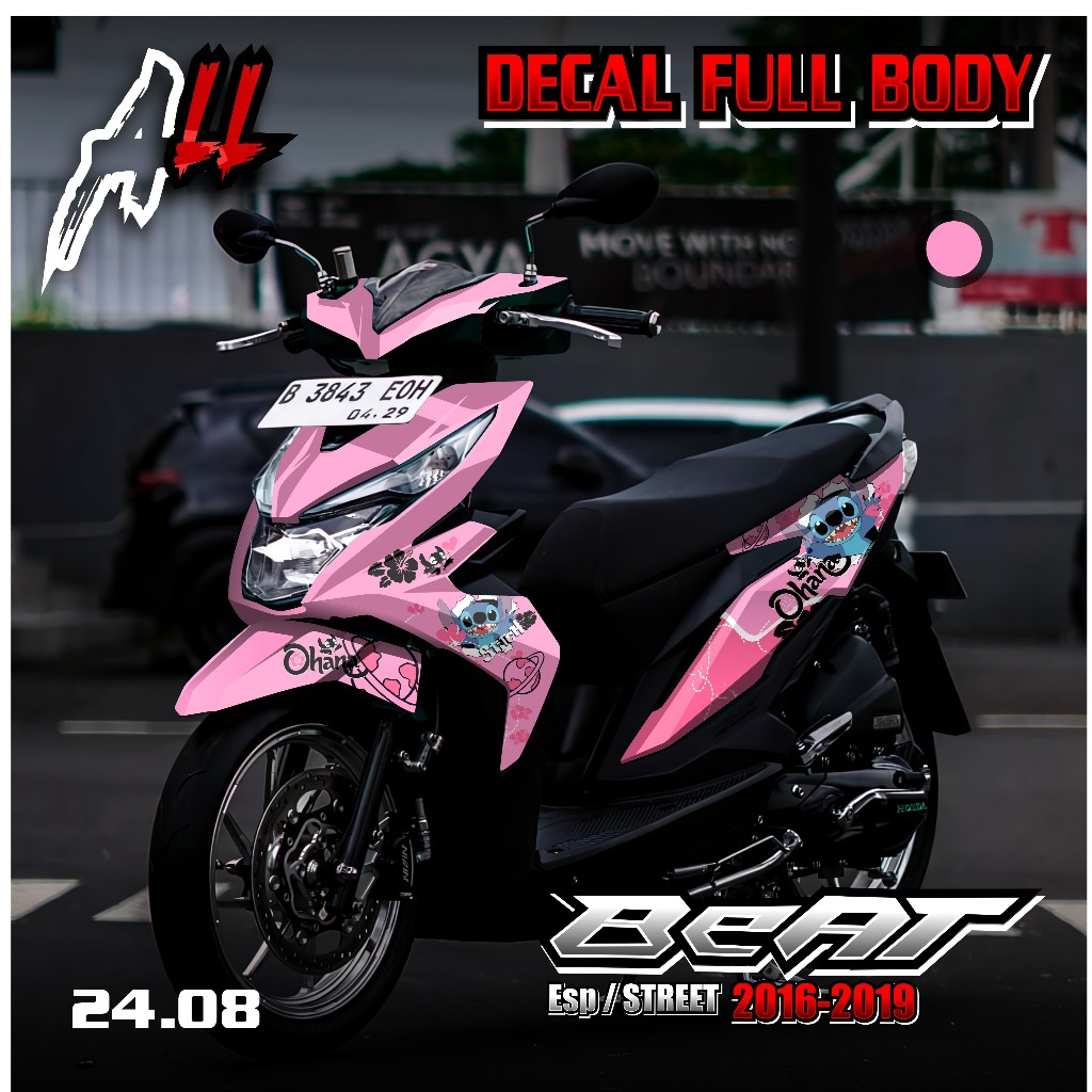 Stiker Decal Full Body Beat ESP 2016 2017 2018 2019 New Desain Ohana 24.08