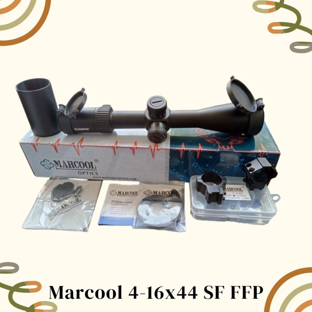 Teleskop merk Marcool // Marcool 4-16×44 SFP FFP