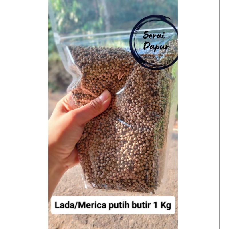 

Lada Putih Butir 1 kg / Merica Putih Biji Besar/ White Pepper