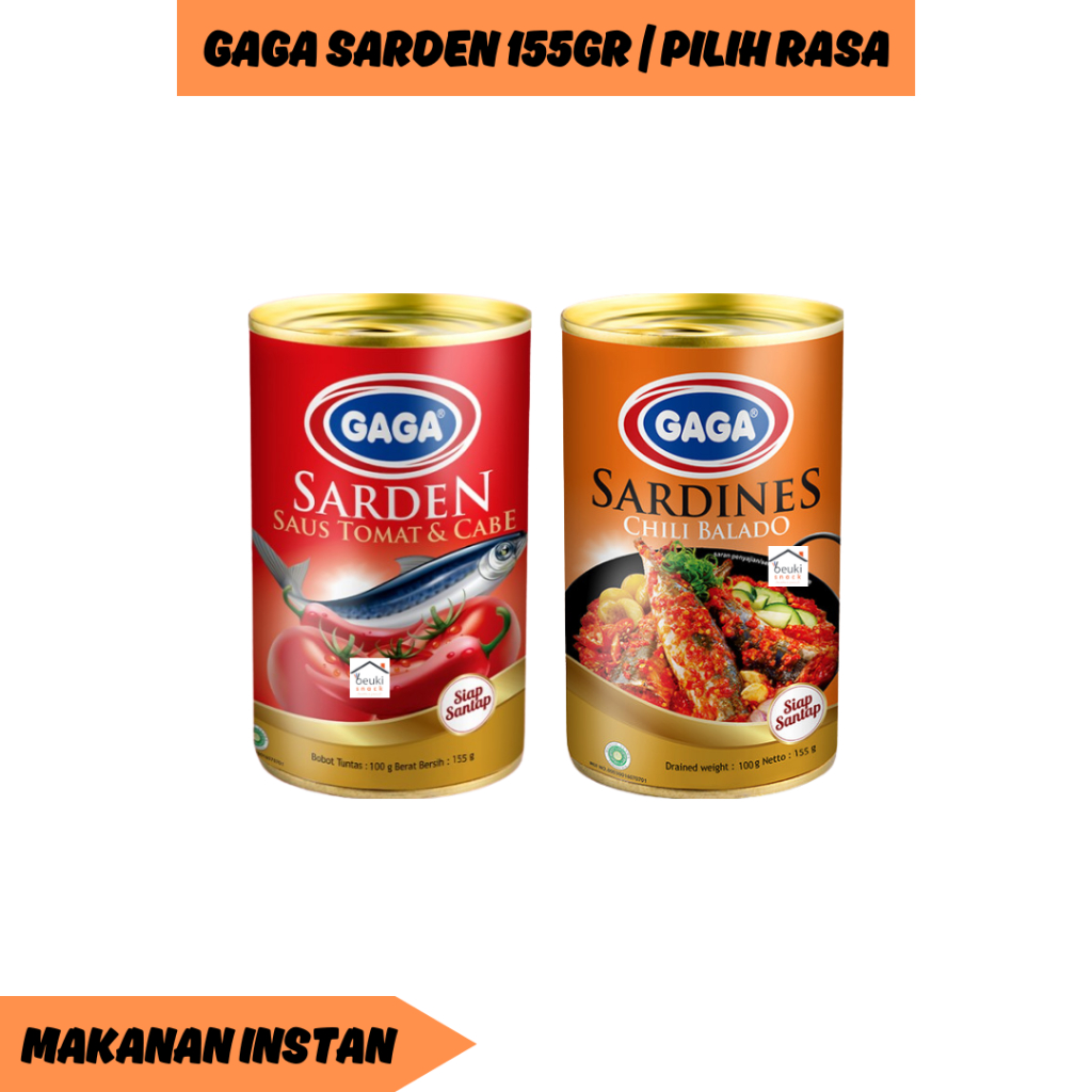 

Gaga Sarden Kaleng 155gr Berbagai Varian Pilih Rasa