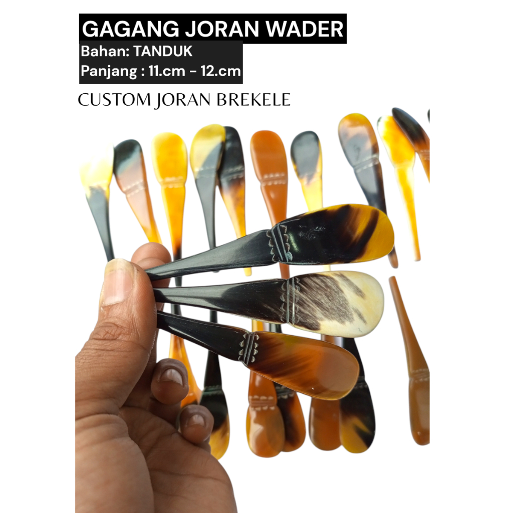 GAGANG JORAN WADER NILEM CUSTOM BREKELE BAHAN TANDUK JORAN MICROFISHING
