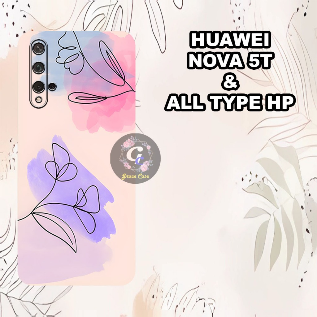 (GC16) Softcase karet Hp HUAWEI NOVA 5T Terbaru 2024 | Case Motif CEWEK | Case  Hp  HUAWEI NOVA 5T  