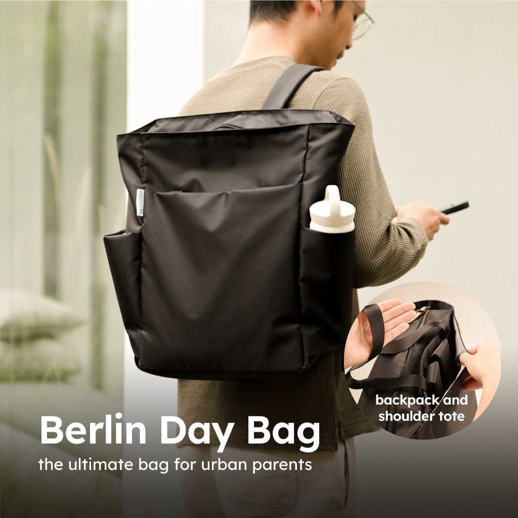 Giggles - Berlin Day Bag | Mamiru ( 2 in 1 Diaper / Tas Perlengkapan Bayi )
