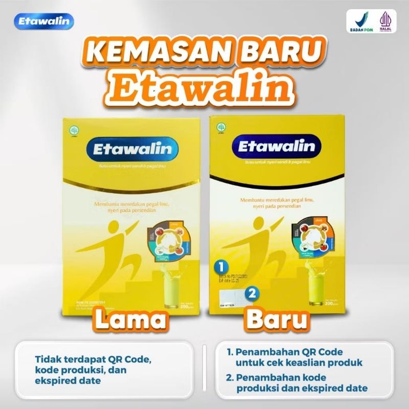 

(KEMASAN TERBARU) Etawalin Susu Kambing Etawa Segar 1 box 200gram