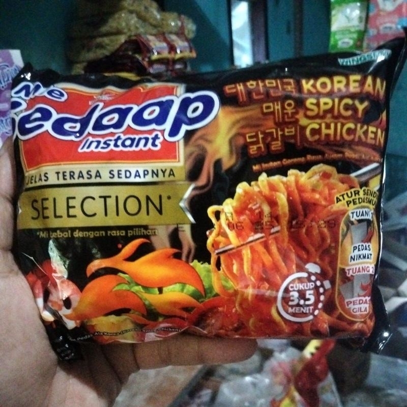 

mie sedap goreng Korean spicy