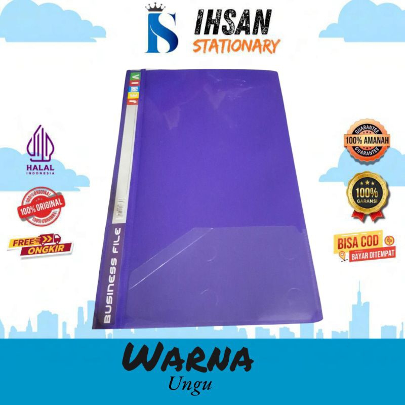 

Business File Kantong Folio/F4 Jenia/Esbee Isi 12 Pcs (1 Lusin)