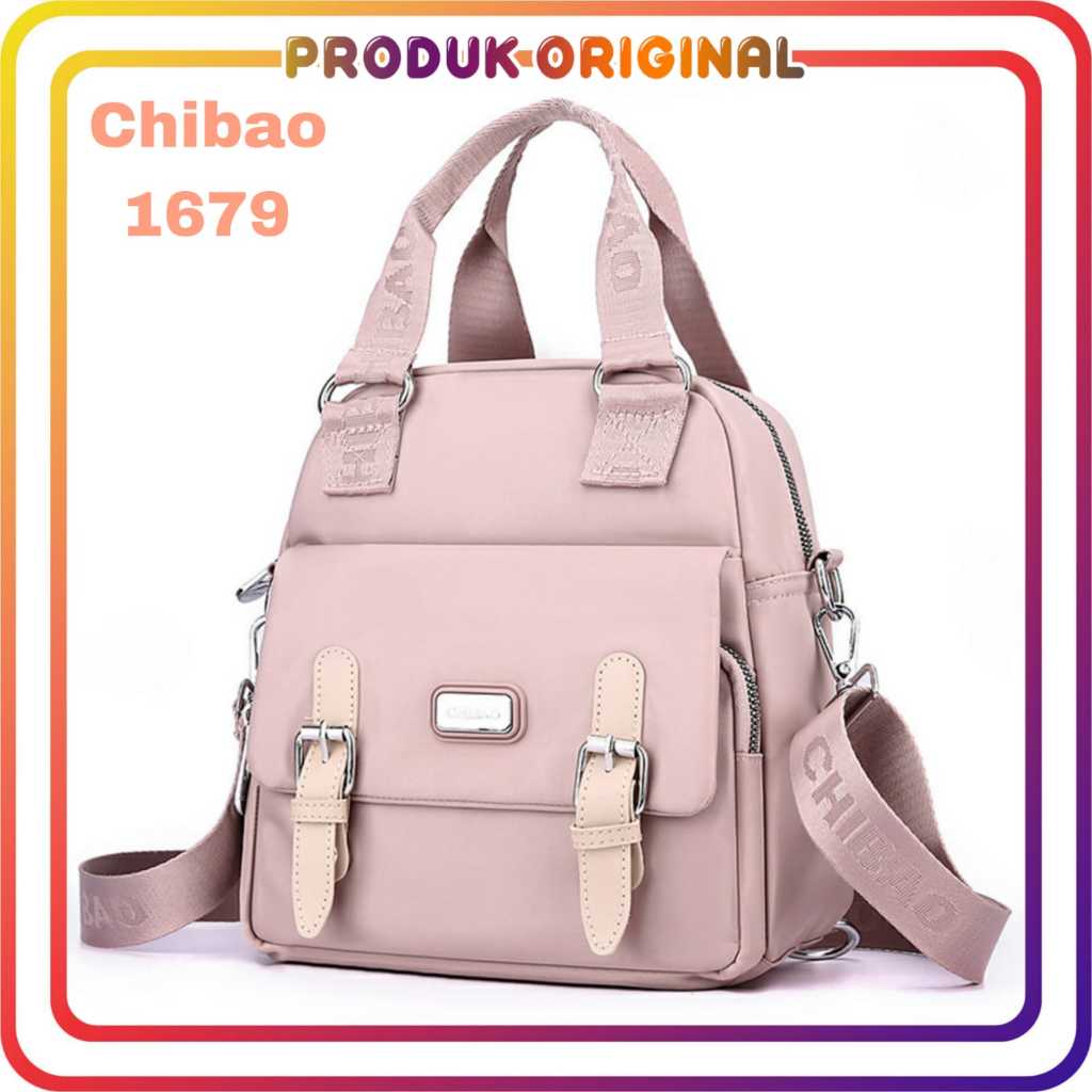 Chibao - Tas Ransel Chibao 1679 tas ransel wanita nilon waterproof tas selempang chibao