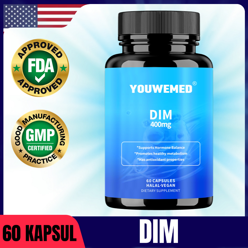 DIM, Suplemen untuk Menjaga Kesehatan Hormon dan Memperbaiki Keseimbangan Estrogen, 60 Kapsul