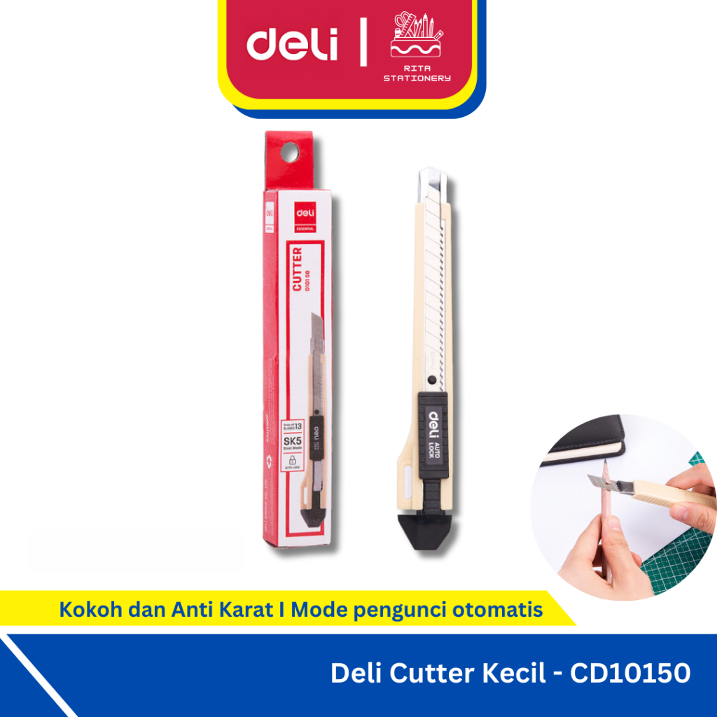 

Deli Cutter Kecil Pisau Baja - CD10150