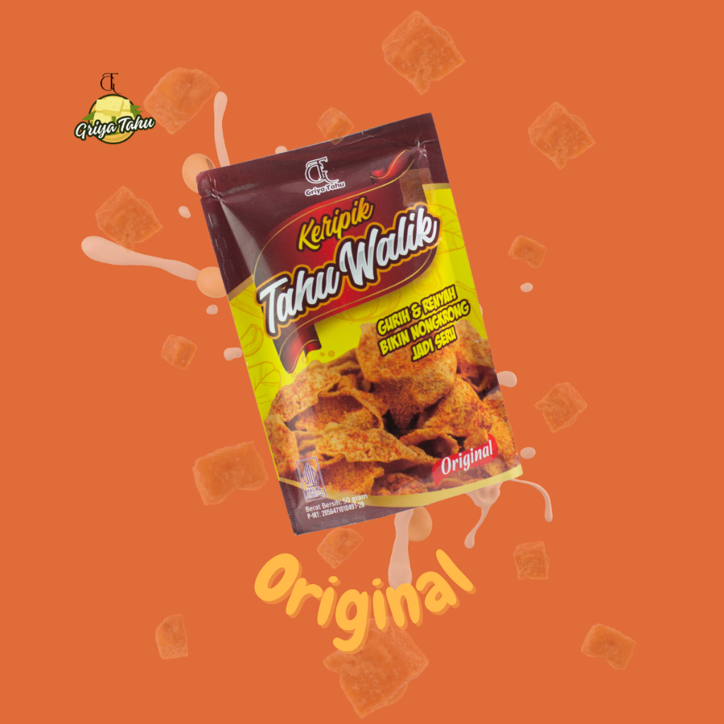 

Keripik Tahu Walik | Camilan | Snack | [Varian Original | 50 gram]