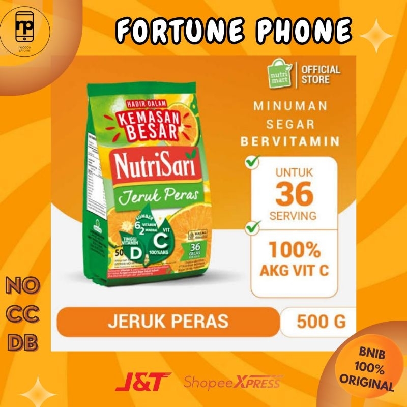 

Nutrisari Rasa Jeruk Peras 500 gr