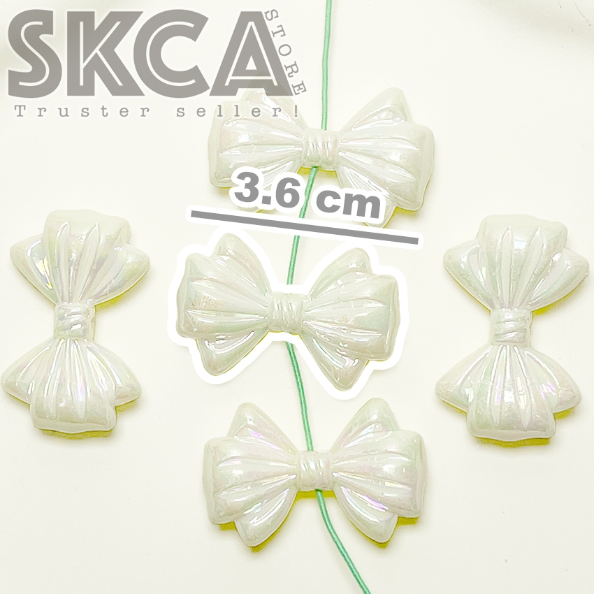 

BT2 Manik Mote Pearl Mutiara Ribbon Pita Bowtie AB