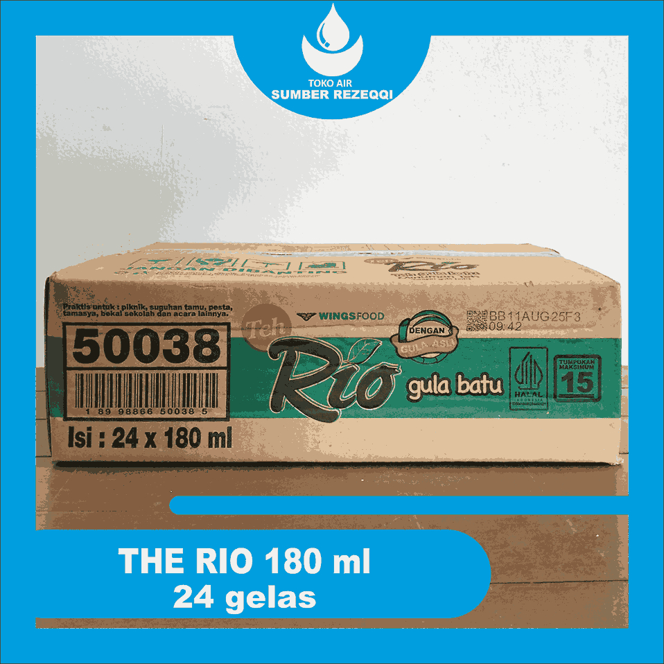 

TEH RIO 180 ml (24 GELAS) MINUMAN TEH