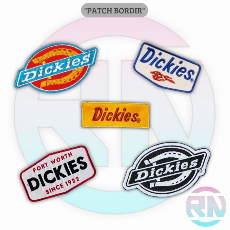 Emblem Patch Jahit Bordir Brand Dikis Logo Iron Patch Bordir Aksesoris Emblem Brand Bordir Patch Bra