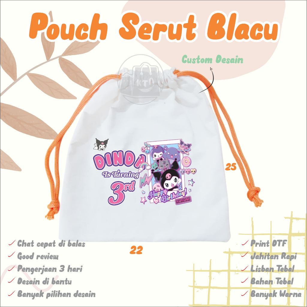 

❤️asemka77❤️POUCH SERUT BELACU TEBAL UK 22 X 25 CM