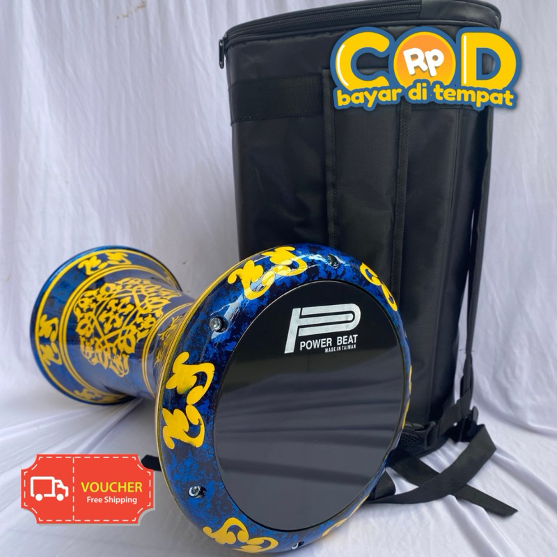 Darbuka Motif 8 inch mika power beat + Tas dan Kunci L