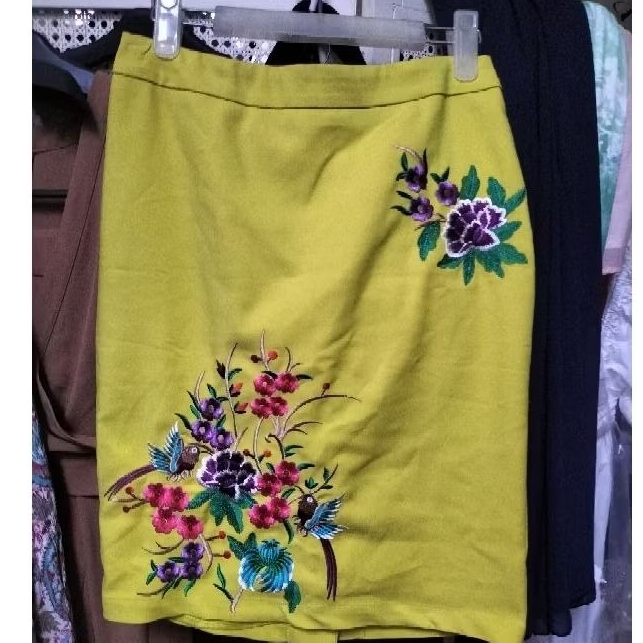rok pensil bordir bawahan premium