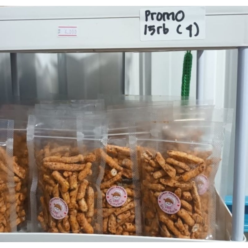 

Camilan Kekinian STIK BASRENG PEDAS daun jeruk 50gr