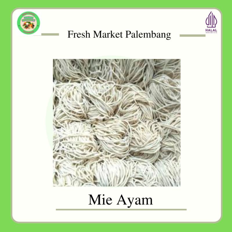 

Mie Ayam Mentah 1 Bungkus isi 6 -Fresh Market Palembang-