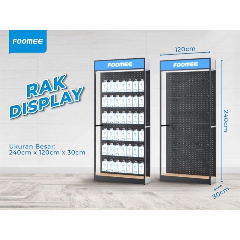 RAK FOOMEE BESAR /RAK PAJANGAN ACCESSORIES 240×120×30