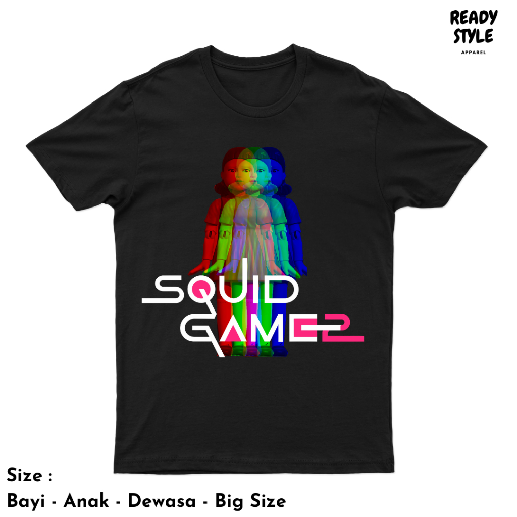 Baju squid game / kaos squid game / baju squid game anak / kaos squid game anak / kaos squid game de