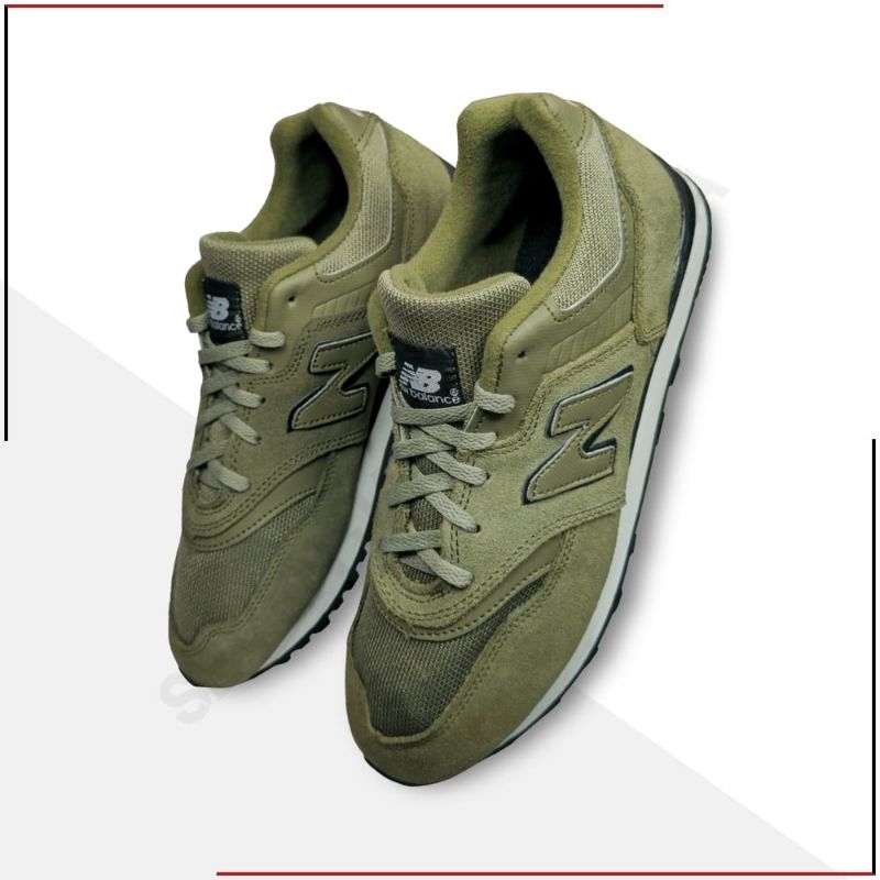 SEPATU NEW BALANCE 574 PREMIUM HIJAU ARMY