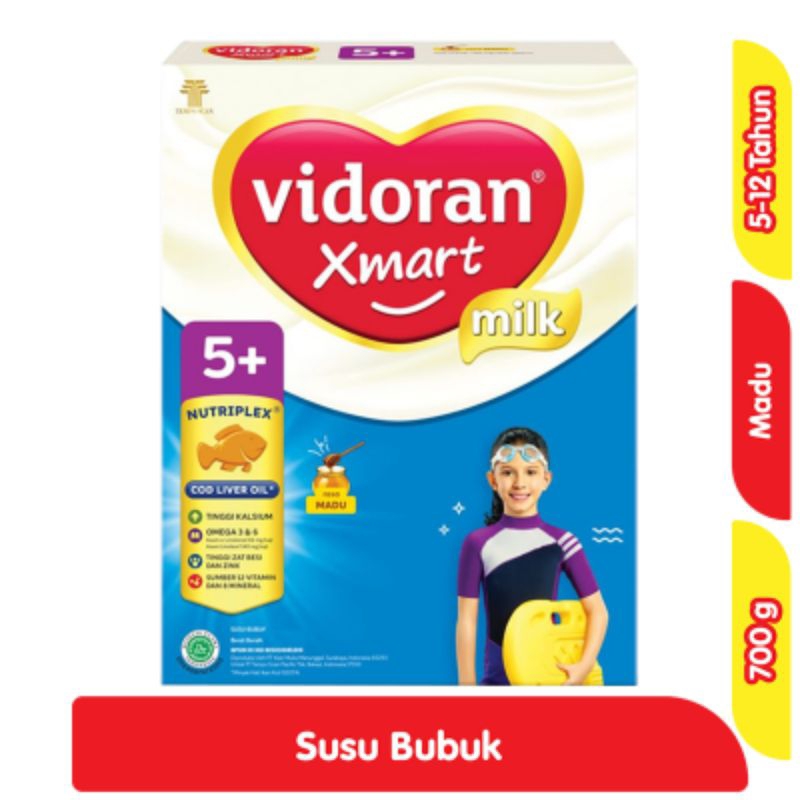 

vidoran Xmart 5+ Susu Pertumbuhan Anak 5-12 Tahun Madu 700 g