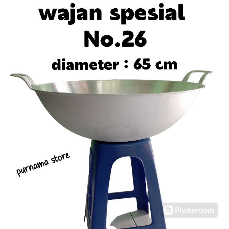 Wajan Kuali Kancah Jumbo Penggorengan No.26-28 Katel Anti Lengket Bahan Tebal