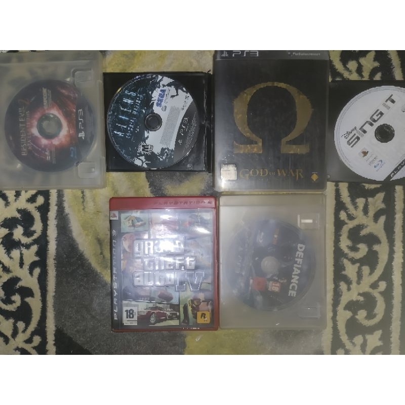 BD PS3 Second, GOW, GTA 4, Defiance, RE 2 Rev, Alien Colonial Marines