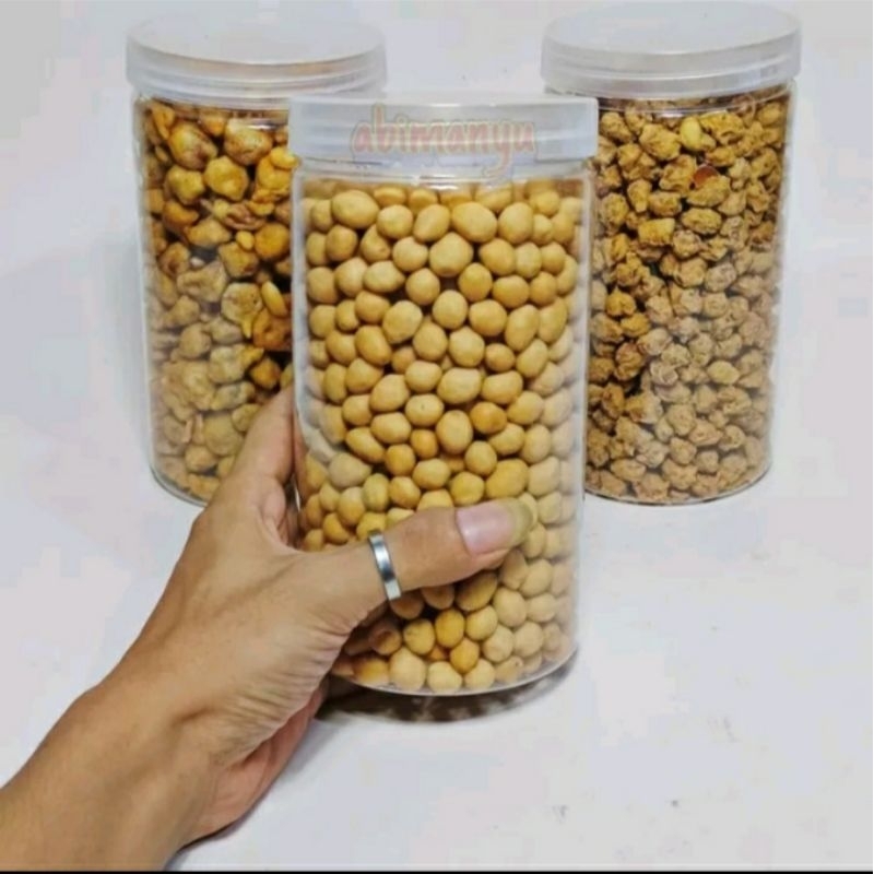 

kacang atom kemasan toples 1 liter