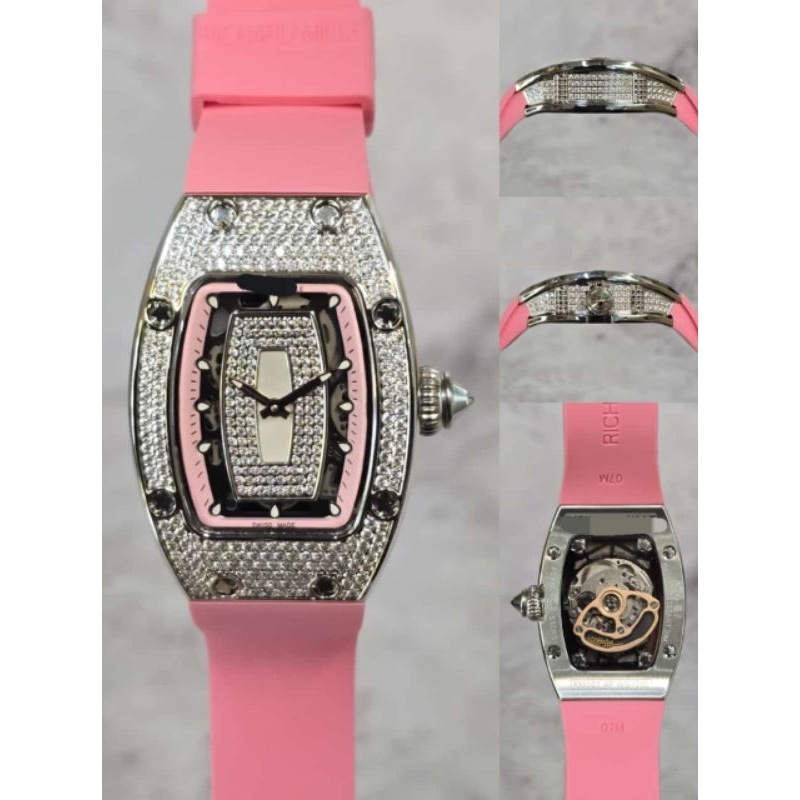 Jam tangan berkelas Wanita Ricadmill RM 07-01 LADY Ice cut Diamond