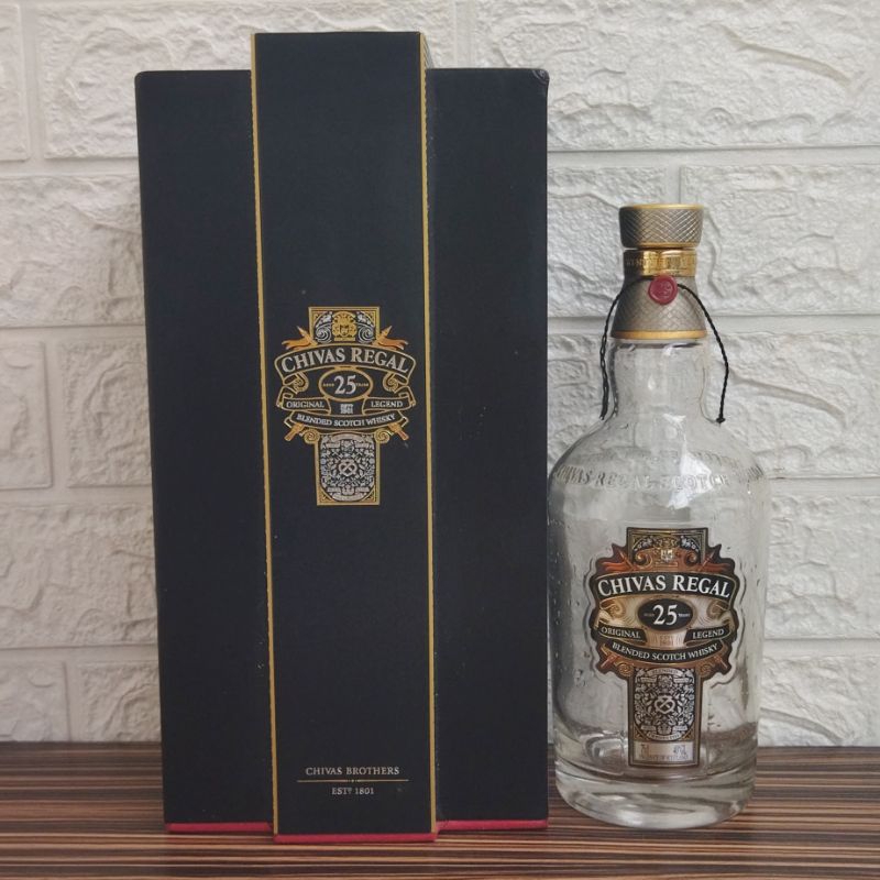 Botol Kosong Chivas Regal 25 Years + Box 750ml
