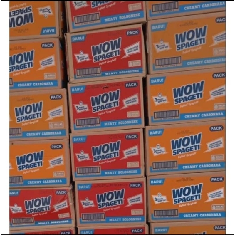 

WOW Spagethi 1 karton isi 40 pcs rasa Creamy Carbonara