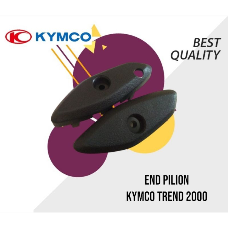 END PILLION PINILON / TUTUP SAMBUNGAN DEK KAKI KYMCO TREND 2000 JETMATIC