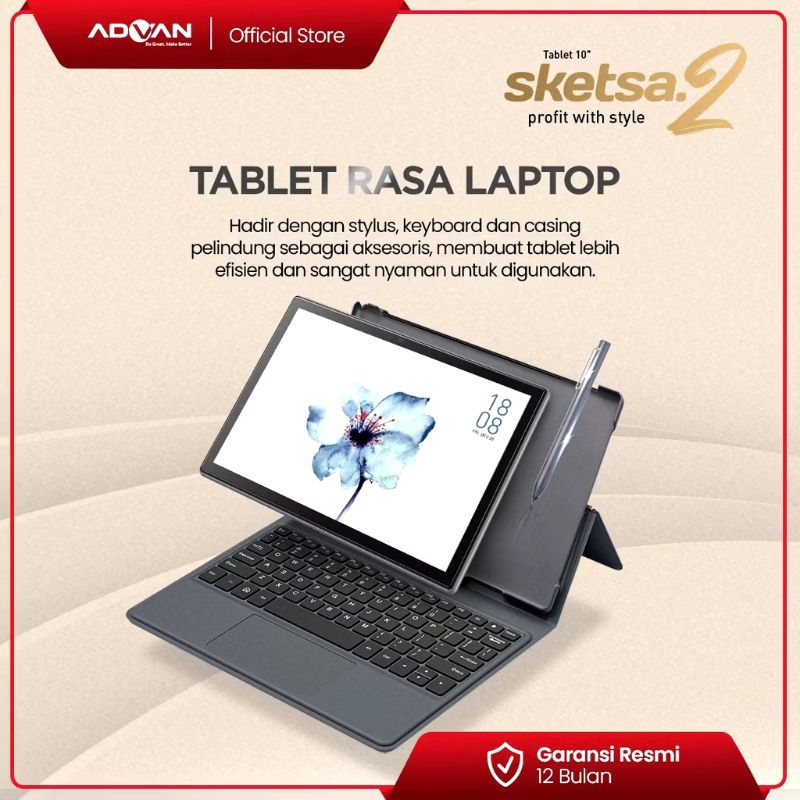 Advan Tab Sketsa 2 Tiger T310 4GB / 64GB 10inch Android - Second MATI