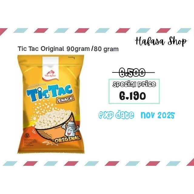 

Tic Tac Original 90 gram / 80 gram