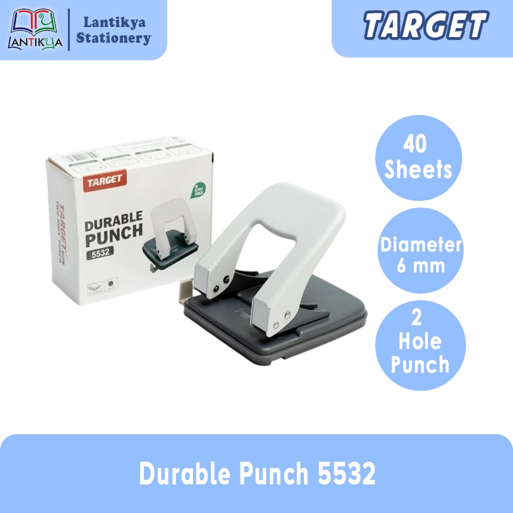 

Pelubang kertas/Durable Punch / Pembolong Kertas Target 5532