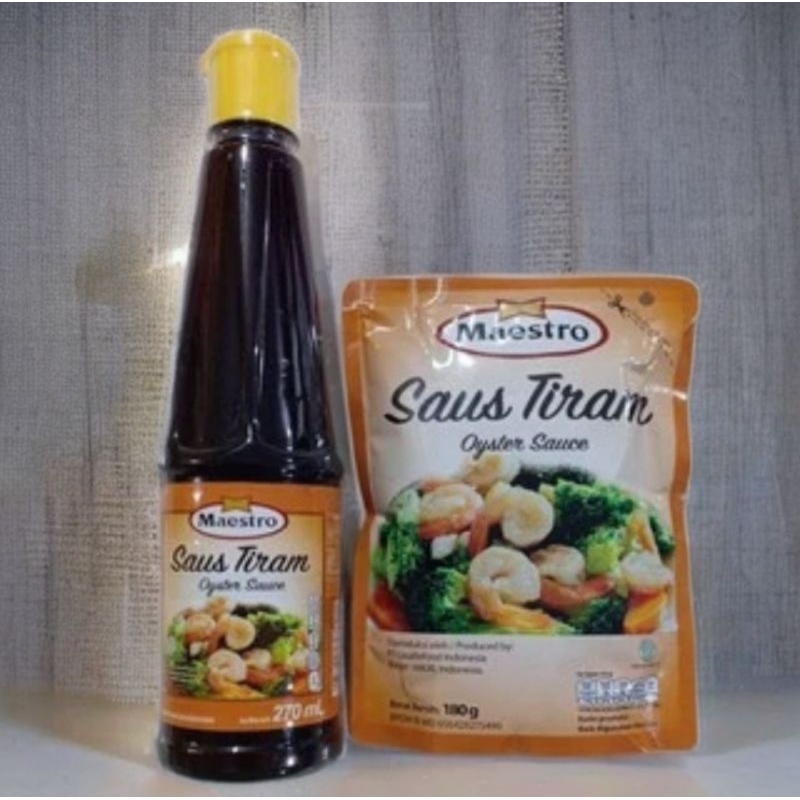 

MAESTRO Saus Tiram Oyster Sauce Kemasan Botol & Pouch