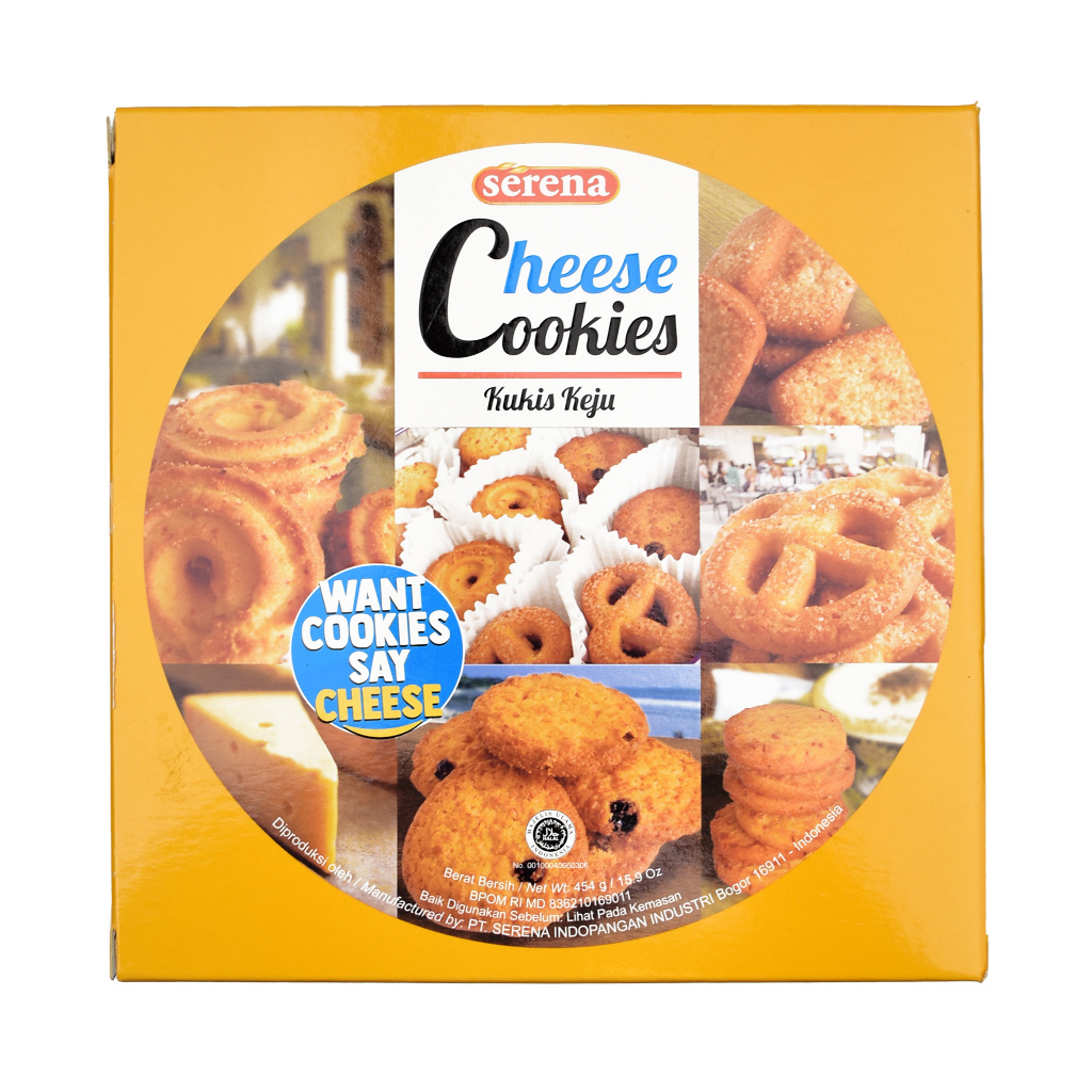 

Biskuit Kaleng SERENA Cheese Cookies 454 gr