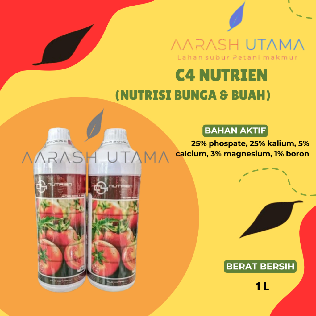 C4 NUTRIEN (NUTRISI BUNGA & BUAH) 00.25.25+TE - HALBANERO 1L