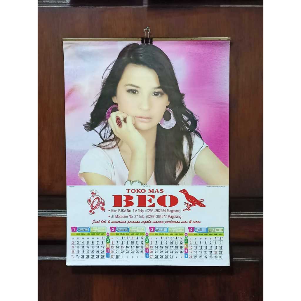 Koleksi Langka Jadul Lawas Kalender tahun 2011 Toko Mas Beo Magelang