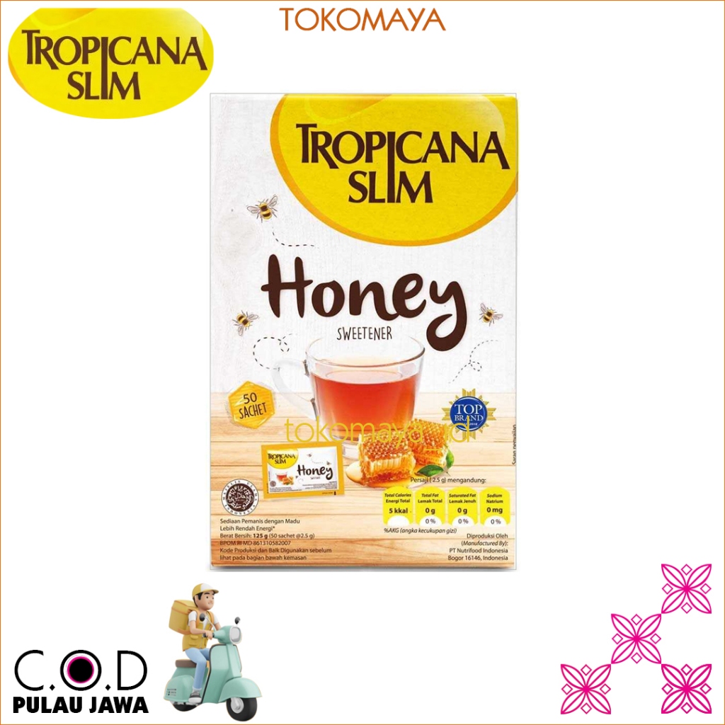 

Tropicana Slim Sweetener Honey 50 sachet