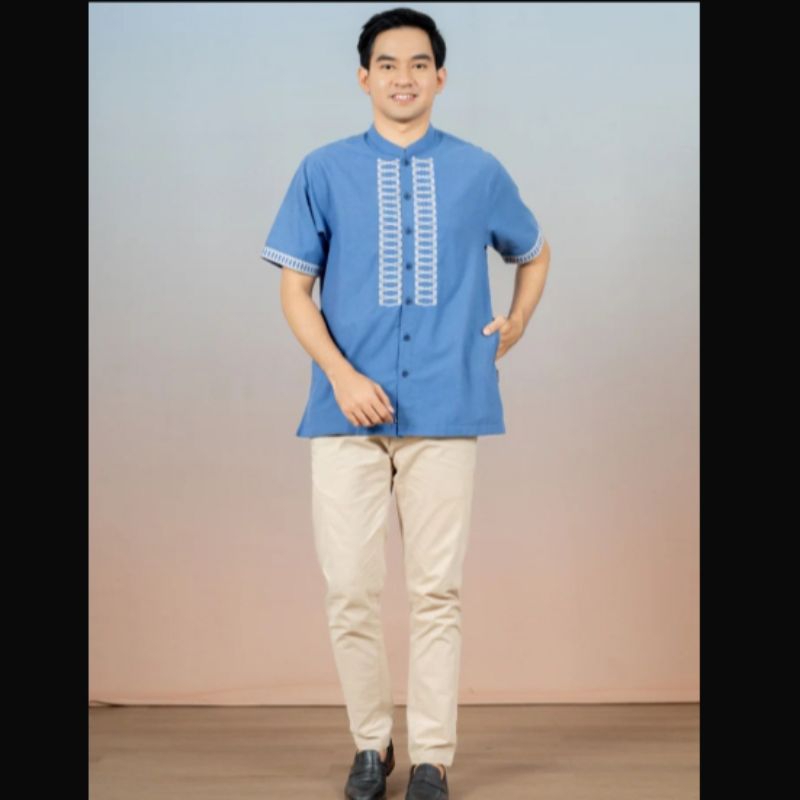 Elzatta Sarimbit Koko Dewasa Tangan Pendek Koko Bordir Rabat